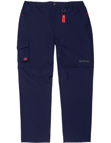 Adamo Tobias Outdoor Zipp-off Pants Navy - Sportstøj & outdoor - Sportstøj i store størrelser til mænd