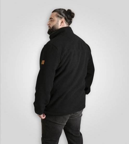 D555 Louth Micro Fleece Jacket with Sherpa Lining Black - Jakker - Jakker i store størrelser, 2XL- 12XL