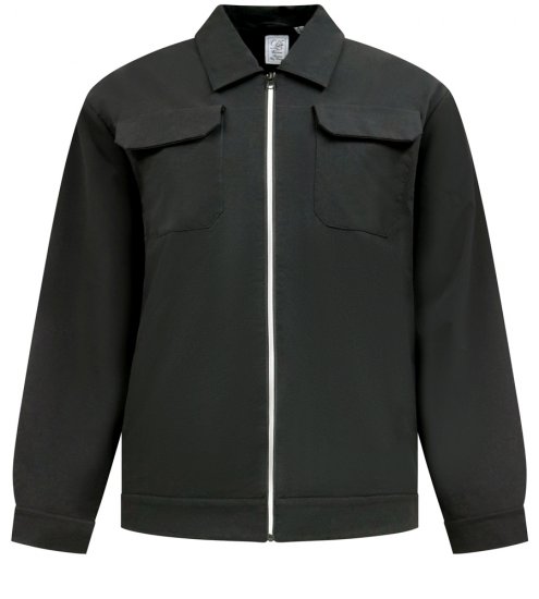 D555 Wimbledon Couture Stretch Jacket with Zipper Black - Jakker - Jakker i store størrelser, 2XL- 12XL