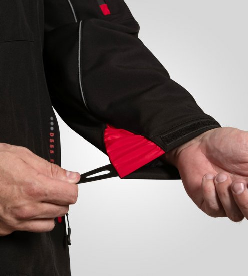 D555 Fretwell Padded Softshell Jacket with Detachable Hood Black - Jakker - Jakker i store størrelser, 2XL- 12XL