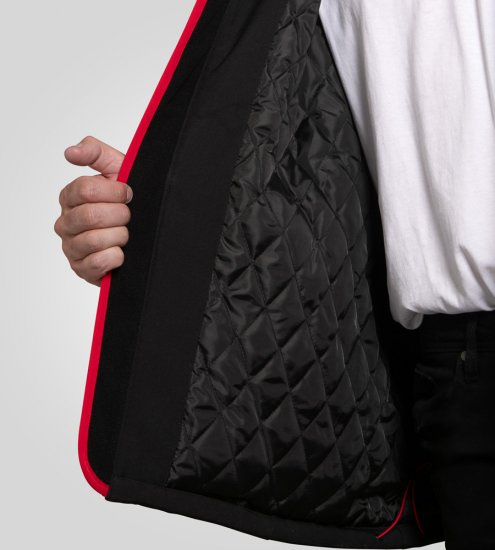 D555 Fretwell Padded Softshell Jacket with Detachable Hood Black - Jakker - Jakker i store størrelser, 2XL- 12XL