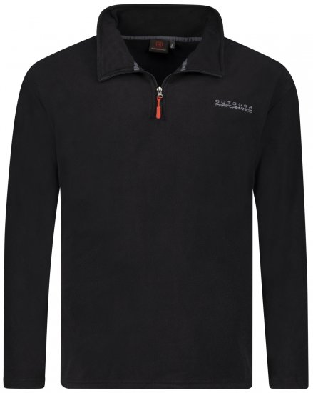 Adamo Vancouver Fleece Sweater Black - Sportstøj & outdoor - Sportstøj i store størrelser til mænd