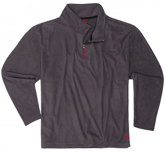 Adamo Vancouver Fleece Sweater Grey - Sportstøj & outdoor - Sportstøj i store størrelser til mænd