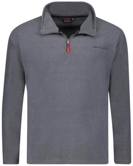 Adamo Vancouver Fleece Sweater Grey - Sportstøj & outdoor - Sportstøj i store størrelser til mænd