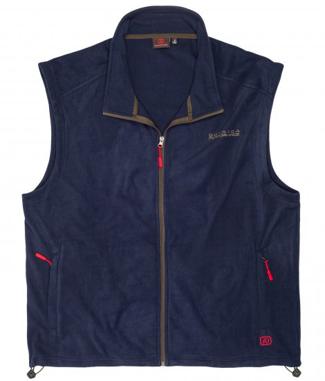 Adamo Montreal Fleece Vest Navy - Sportstøj & outdoor - Sportstøj i store størrelser til mænd