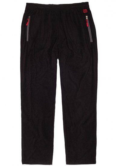 Adamo Ottawa Fleece Pants Black - Sportstøj & outdoor - Sportstøj i store størrelser til mænd