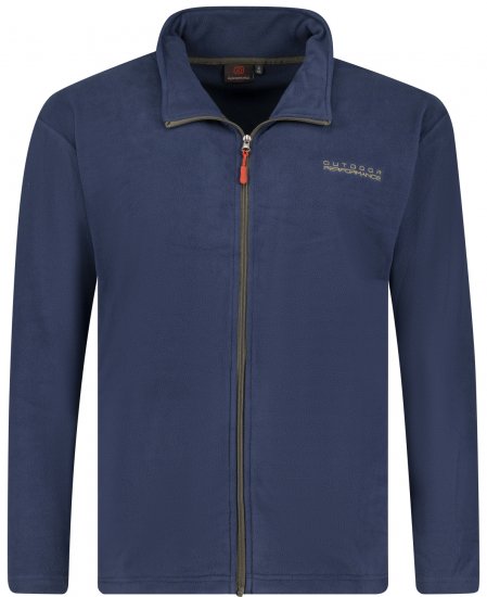 Adamo Tampa Fleece Jacket Navy TALL SIZES - HERRETØJ MT-6XLT - Tøj til høje mænd