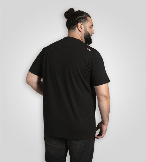 D555 Ginza Tokyo with Dragon Crew Neck T-shirt Black - T-shirts - T-shirts i store størrelser - 2XL-14XL