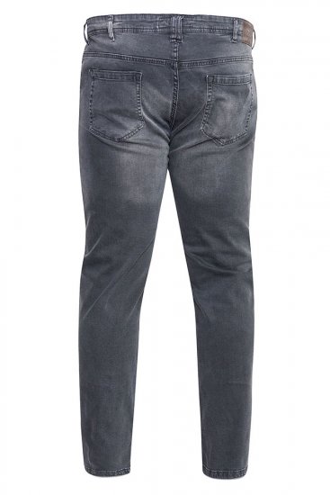 D555 Benson Tapered Fit Stretch Jeans Stonewash - Jeans og bukser - Herrejeans og bukser i store størrelser W40-W70