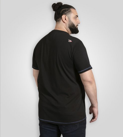 D555 Dewsbury Skeleton on Bike Crew Neck T-Shirt Black - T-shirts - T-shirts i store størrelser - 2XL-14XL