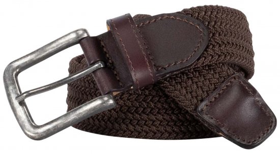 Adamo 180910 Stretchbælte Brun - Bælter - Store Bælter - W40-W70/2XL-8XL