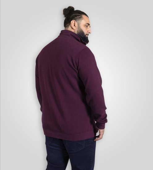 D555 Lancaster Vatteret Sweatshirt Vinrød - Trøjer og hættetrøjer - Trøjer og Hættetrøjer i store størrelser - 2XL-14XL