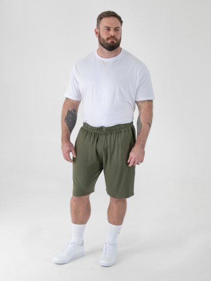 D555 Mitchell 1 Stretch Shorts med Elastisk Talje Khaki - Joggingbukser og shorts - Sweatpants og Sweatshorts 2XL-12XL