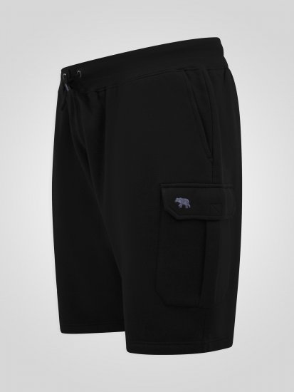 D555 Robinson 1 Fleece Cargo Shorts med Elastisk Talje Sort - Joggingbukser og shorts - Sweatpants og Sweatshorts 2XL-12XL