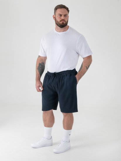 D555 Mitchell 2 Stretch Shorts med Elastisk Talje Marineblå - Joggingbukser og shorts - Sweatpants og Sweatshorts 2XL-12XL