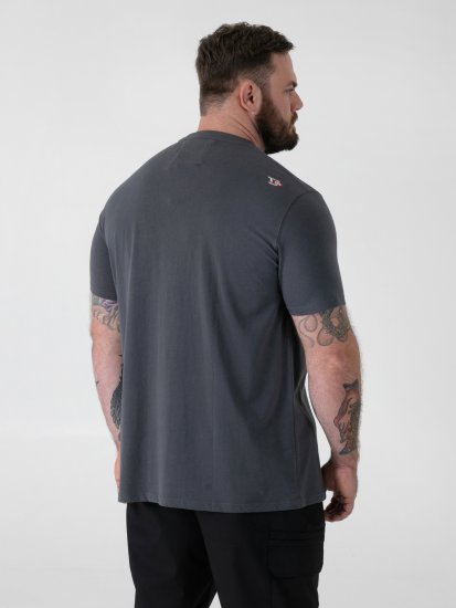 D555 Craig Gorilla Biker T-shirt med tryk Mørkegrå - T-shirts - T-shirts i store størrelser - 2XL-14XL