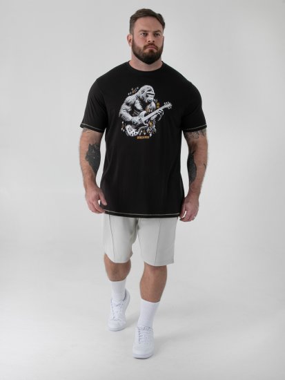 D555 Macfarlan T-shirt med Gorillatryk Sort - Tøj i store størrelser - Tøj i store størrelser til mænd