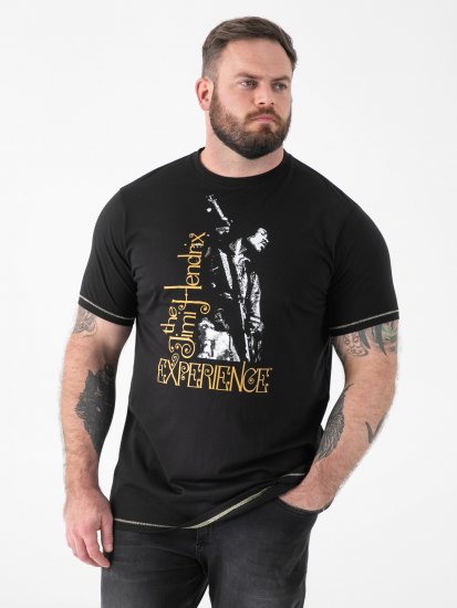 D555 Stokes Official Jimi Hendrix Experience T-shirt med tryk - T-shirts - T-shirts i store størrelser - 2XL-14XL