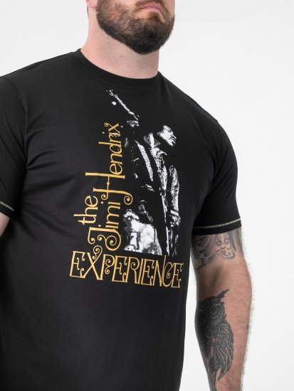 D555 Stokes Official Jimi Hendrix Experience T-shirt med tryk - T-shirts - T-shirts i store størrelser - 2XL-14XL
