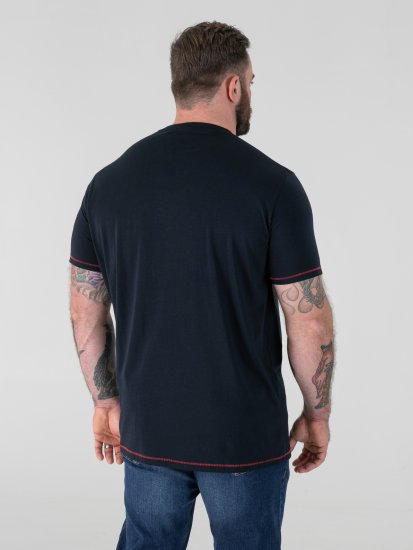 D555 Otto Official Pink Floyd 50th Anniversary T-shirt med tryk Marineblå - T-shirts - T-shirts i store størrelser - 2XL-14XL