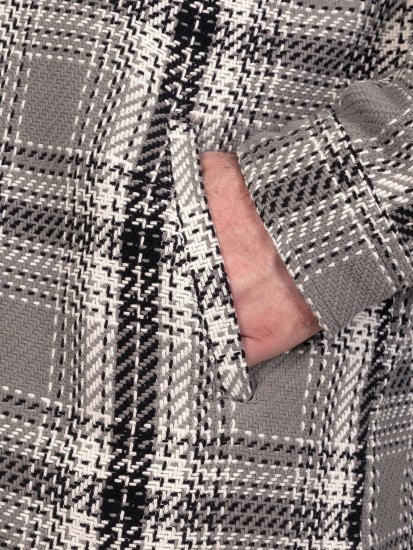 D555 Hayes Skjortejakke Grå - Skjorter - Skjorter til store mænd 2XL- 8XL