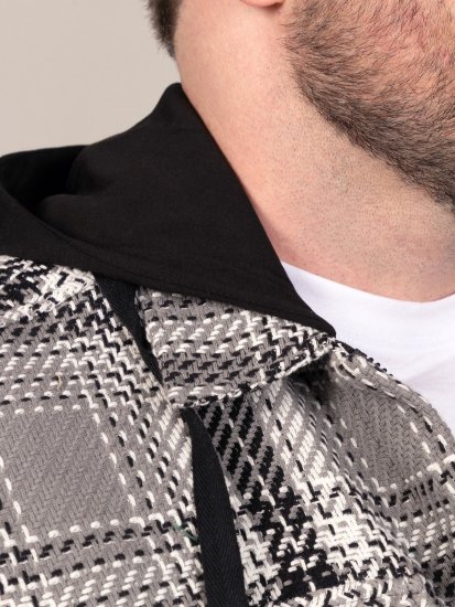 D555 Hayes Skjortejakke Grå - Skjorter - Skjorter til store mænd 2XL- 8XL
