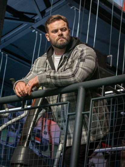 D555 Hayes Skjortejakke Grå - Skjorter - Skjorter til store mænd 2XL- 8XL