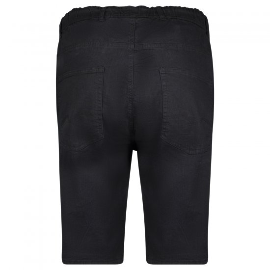 Adamo 199110 Denimshorts med elastisk talje Sort - Shorts - Shorts i store størrelser - W40-W60