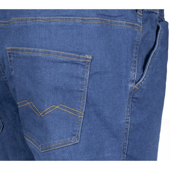 Adamo 199112 Jeans med elastisk talje Mellemblå - Jeans og bukser - Herrejeans og bukser i store størrelser W40-W70