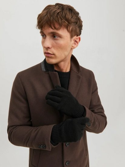 Jack & Jones Barry Strikkede handsker Sort - Handsker - 