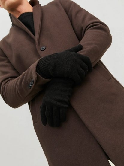 Jack & Jones Barry Strikkede handsker Sort - Handsker - 