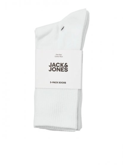 Jack & Jones Charles Tennisstrømper Hvid 3-pak - Undertøj og badetøj - Badetøj og Undertøj i store størrelser 