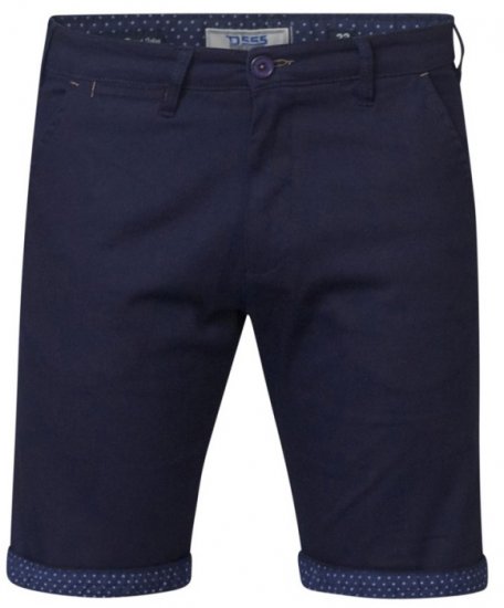 D555 Luke Stretch Shorts Navy - Shorts - Shorts i store størrelser - W40-W60
