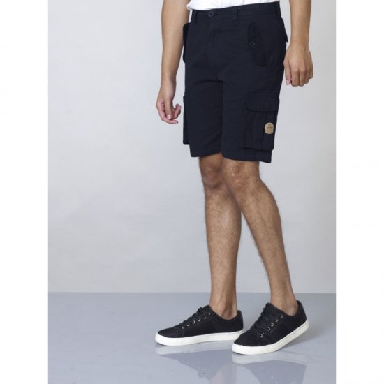 D555 Larry Cargo Shorts Navy - Shorts - Shorts i store størrelser - W40-W60