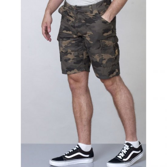 D555 Marty Camo Shorts Green - Shorts - Shorts i store størrelser - W40-W60