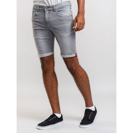 D555 Griffin Denim Shorts Grey - Shorts - Shorts i store størrelser - W40-W60