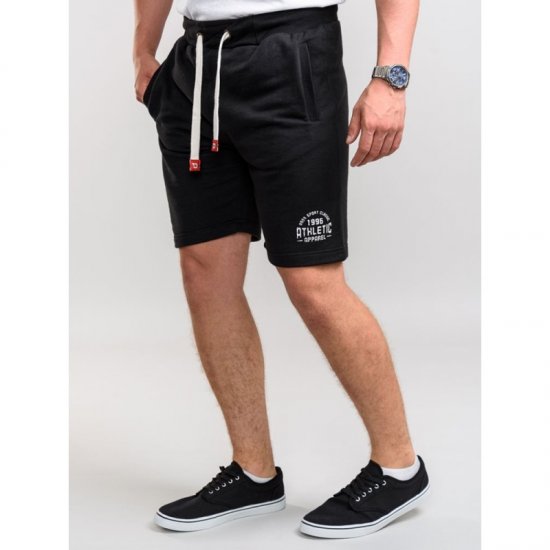 D555 Harvey Fleece Shorts Black - Joggingbukser og shorts - Sweatpants og Sweatshorts 2XL-12XL