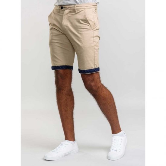 D555 Lopes Stretch Short Stone - Shorts - Shorts i store størrelser - W40-W60