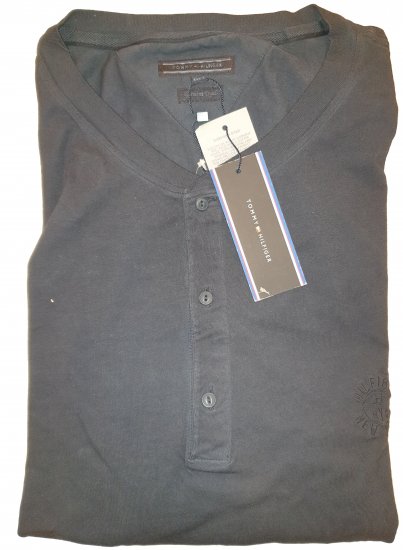 Tommy Hilfiger Long Sleeve Henly Black - Motleys vilde apriludsalg - 