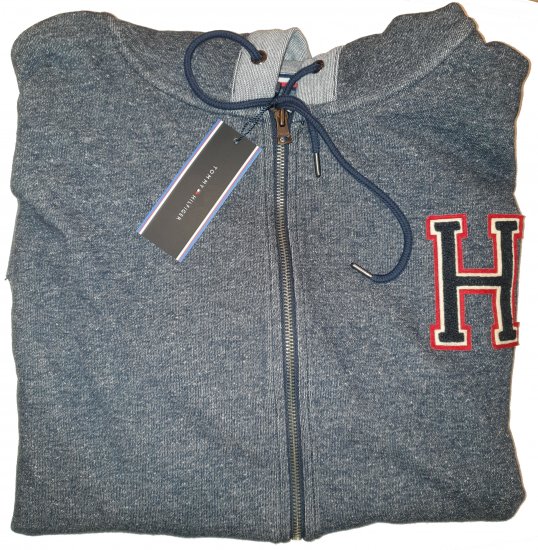 Tommy Hilfiger Axel Zip Thru Hoddie - Motleys vilde apriludsalg - 