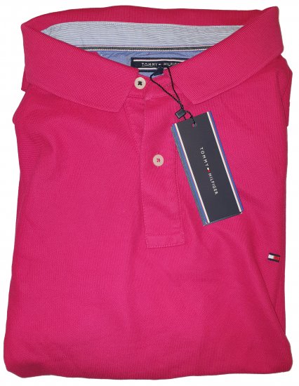 Tommy Hilfiger Classic Polo Dark Pink - Motleys vilde apriludsalg - 