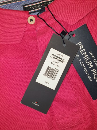 Tommy Hilfiger Classic Polo Dark Pink - Motleys vilde apriludsalg - 