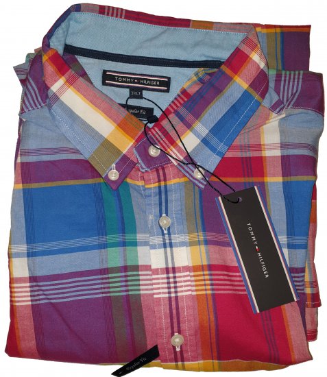 Tommy Hilfiger Renzo Check Shirt - Motleys vilde apriludsalg - 