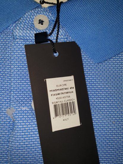 Tommy Hilfiger Jacquard Structure Polo Blue - Motleys vilde apriludsalg - 