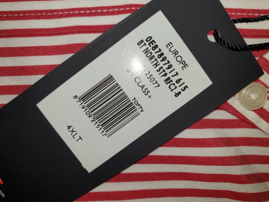 Tommy Hilfiger North Stripe Long Sleeve Shirt Red - Motleys vilde apriludsalg - 