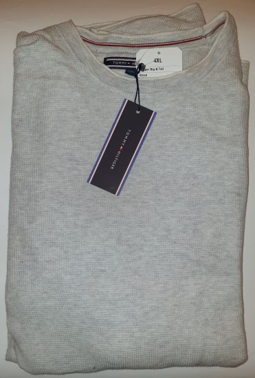Tommy Hilfiger Sweater Light Grey - Motleys vilde apriludsalg - 