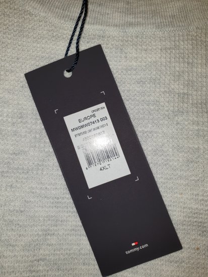 Tommy Hilfiger Sweater Light Grey - Motleys vilde apriludsalg - 