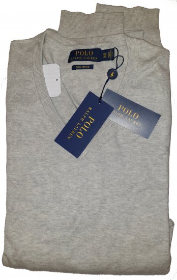 Polo Ralph Lauren 4001 Sweater Grey - Motleys vilde apriludsalg - 