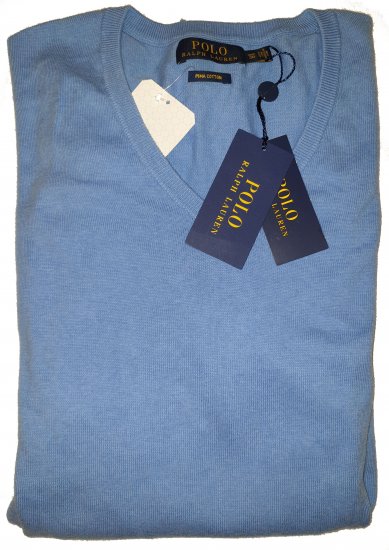 Polo Ralph Lauren 4002 Sweater Blue - Motleys vilde apriludsalg - 