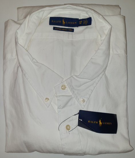 Polo Ralph Lauren Classics White Shirt - Motleys vilde apriludsalg - 